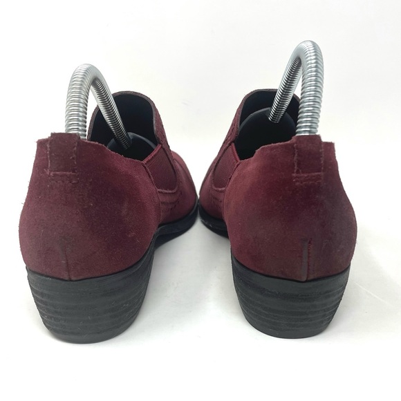 Korks‎ Leather Slip Ons Suede Maroon Womens 7.5 - Picture 5 of 8